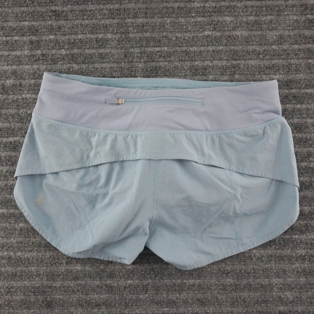 Lululemon Speed Up Running Shorts Women Size 6 Blue Low Rise 2.5 Inseam